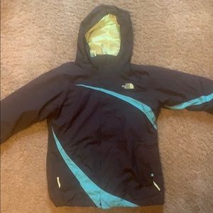 The North Face 3 in 1 girls jacket 10/12